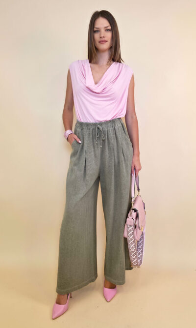 Hlače 56 Alamo - linen/cotton UN - grey