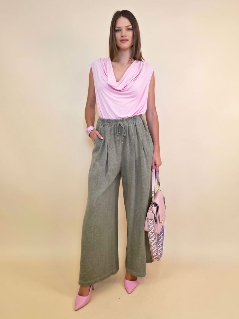 Hlače 56 Alamo - linen/cotton UN - grey