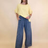 Hlače 56 Alamo - linen/cotton UN - d.jeans