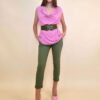 Majica 24 Sophie - viscose UN - rose