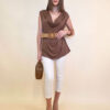Majica 24 Sophie - viscose UN - brown