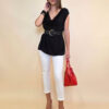 Majica 24 Sophie - viscose UN - black