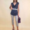 Majica 24 Sophie - viscose UN - antracit