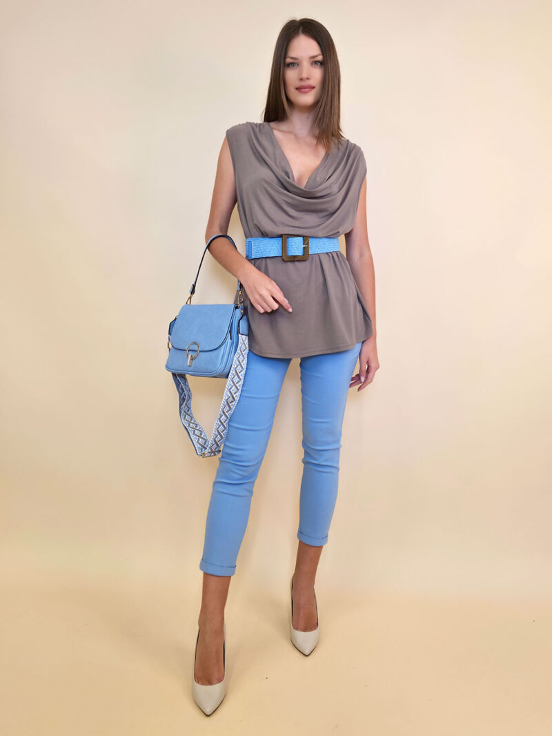 Majica 24 Sophie - viscose UN - fango