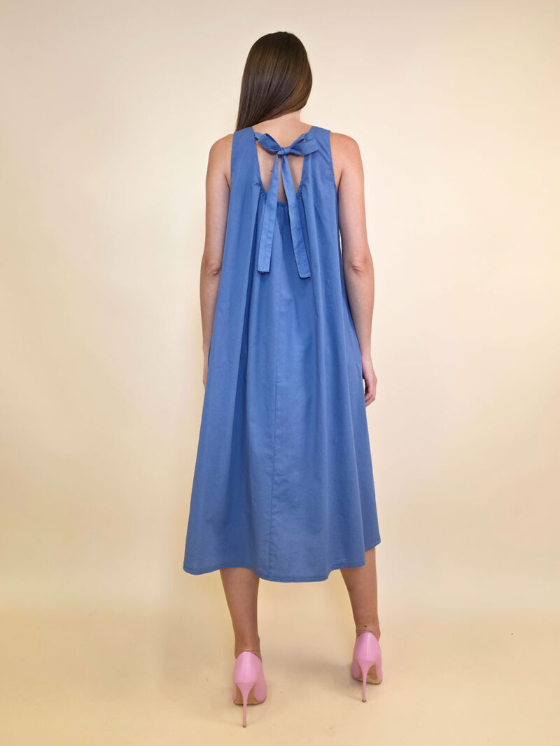 Haljina 44 Georgia - cotton UN mašna leđa - jeans