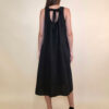 Haljina 44 Georgia - cotton UN mašna leđa - black