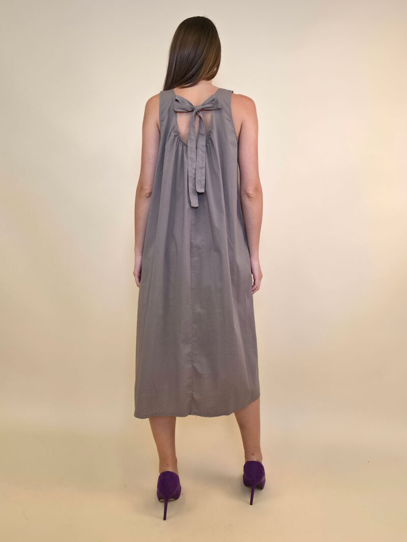 Haljina 44 Georgia - cotton UN mašna leđa - fango