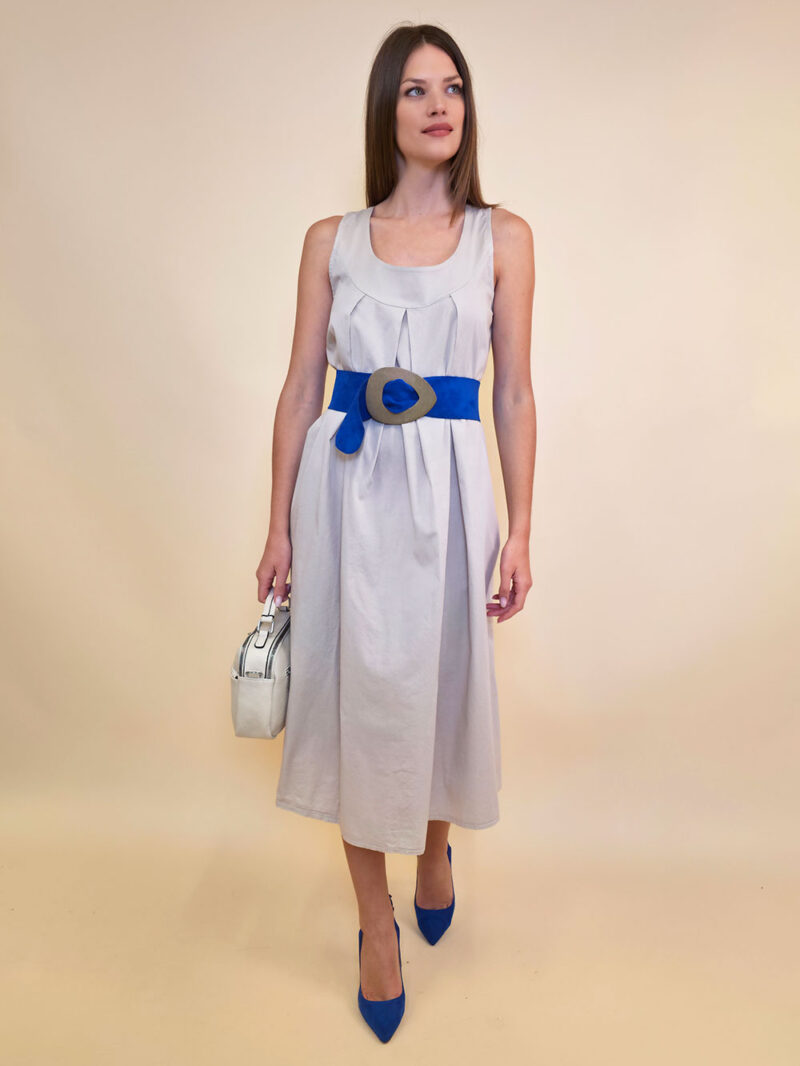 Haljina 44 Georgia - cotton UN mašna leđa - beige