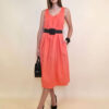 Haljina 44 Georgia - cotton UN mašna leđa - coral