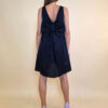 Haljina 48 Virginia - cotton poplin UN mašna/reversible - navy
