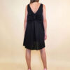 Haljina 48 Virginia - cotton poplin UN mašna/reversible - black