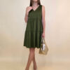 Haljina 36 Santa Fe - cotton poplin UN - military