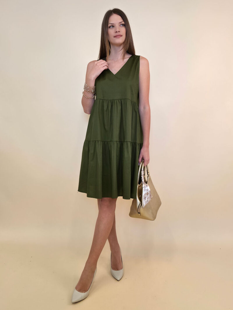 Haljina 36 Santa Fe - cotton poplin UN - military