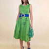 Haljina 40 De Soto - cotton print - apple green