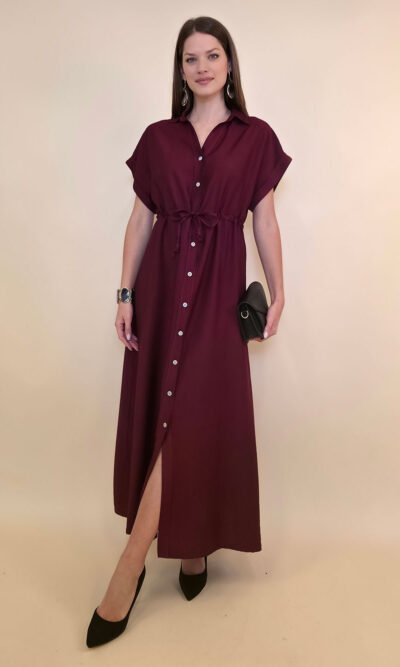 Haljina 40 Roberta - viscose UN - burgundy