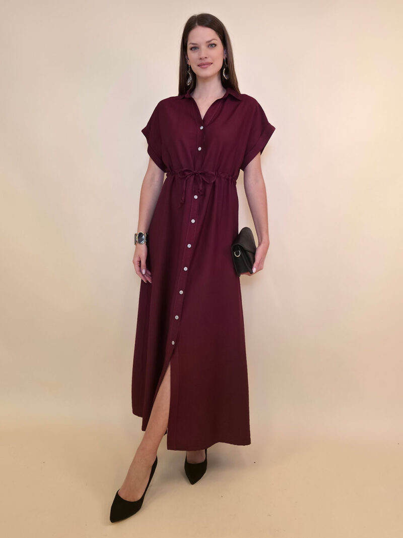 Haljina 40 Roberta - viscose UN - burgundy