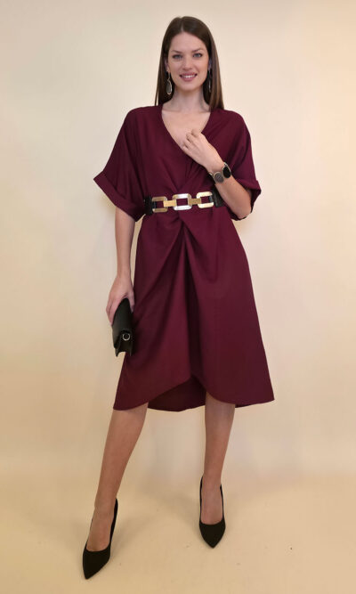 Haljina 44 Olinda - viscose UN - burgundy