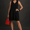 Haljina 36 Santa Fe - cotton poplin UN - black