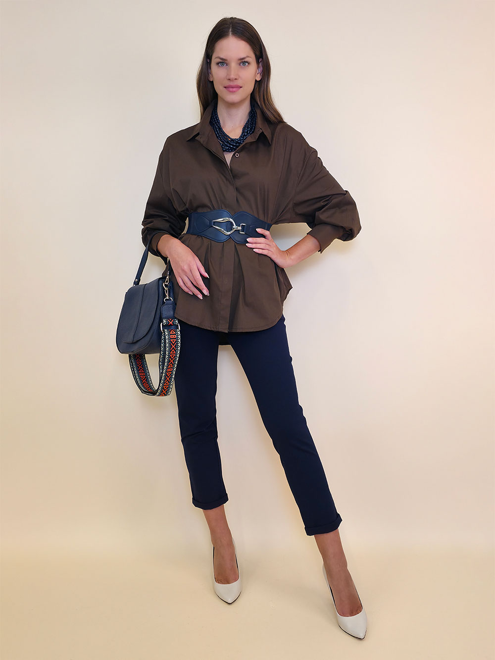 Košulja 44 Brooklyn - cotton UN - coffee