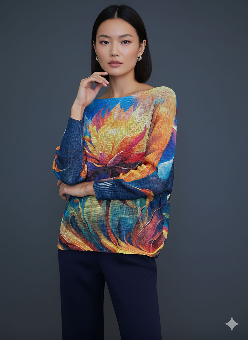 Pulover 28 La Jolla - plt - Magic Flower