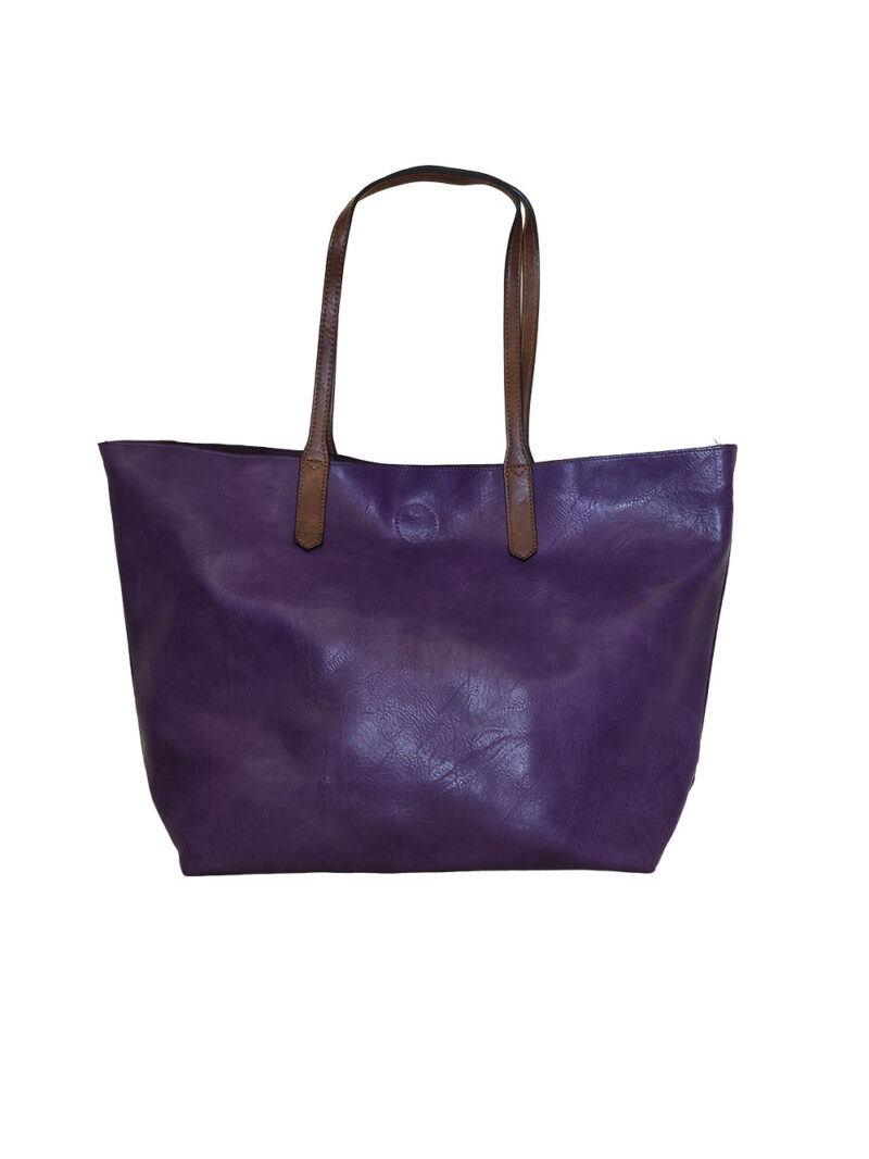 Torba 24 - 3u1 - smeđe ručke - purple