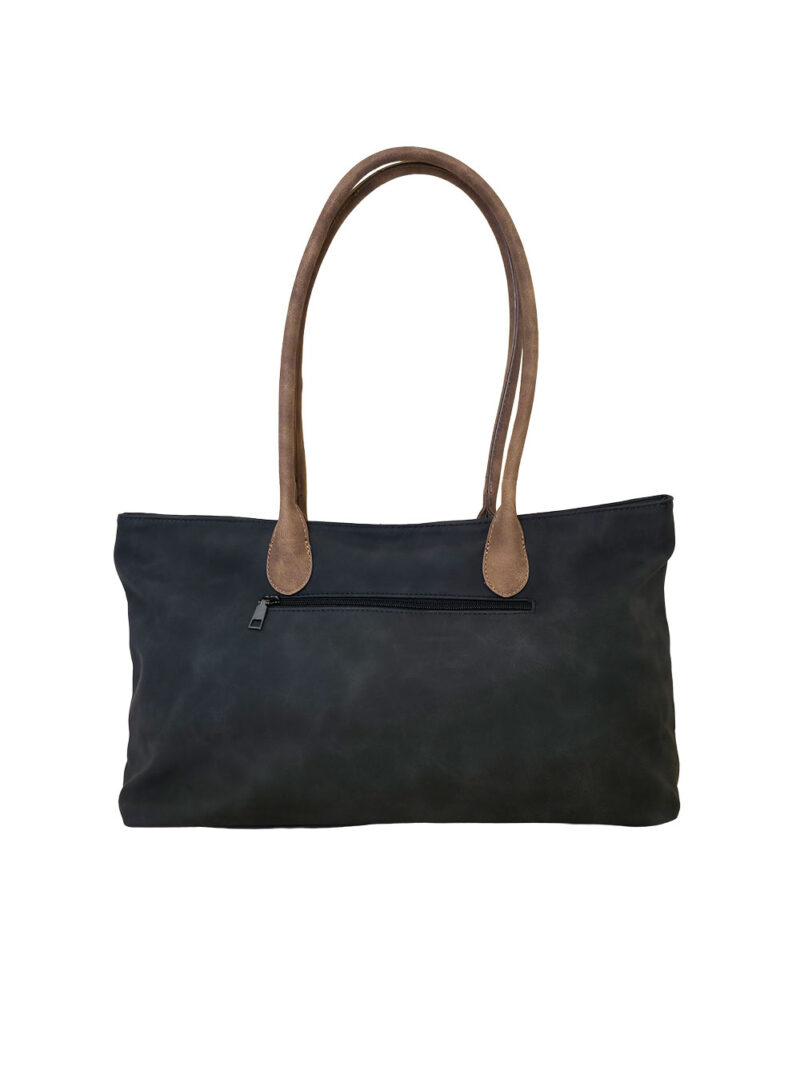 Torba 36 - big classic suede - black/camel