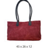 Torba 36 - big classic suede - d.red