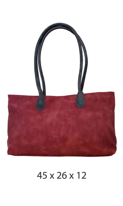 Torba 36 - big classic suede - d.red