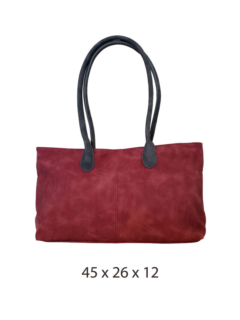 Torba 36 - big classic suede - d.red