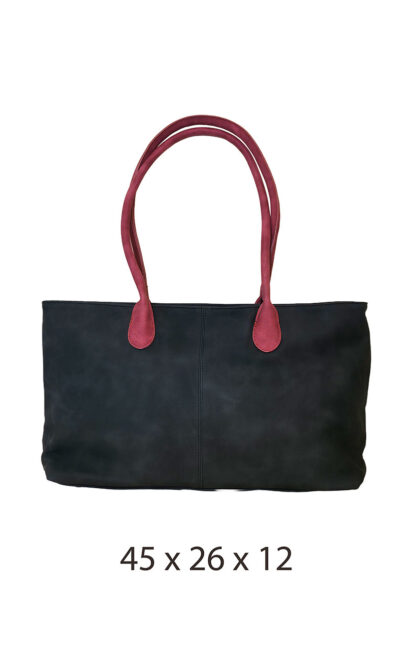 Torba 36 - big classic suede - black/red