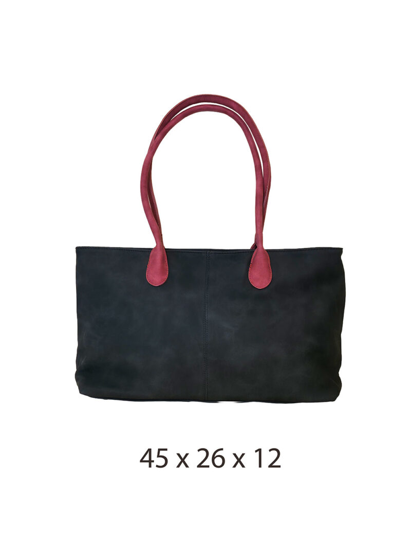 Torba 36 - big classic suede - black/red
