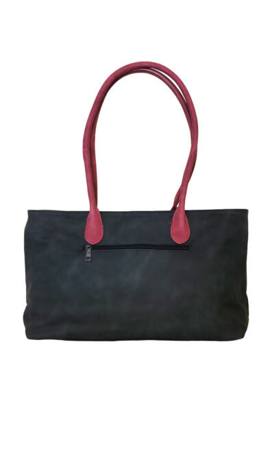 Torba 36 - big classic suede - black/red