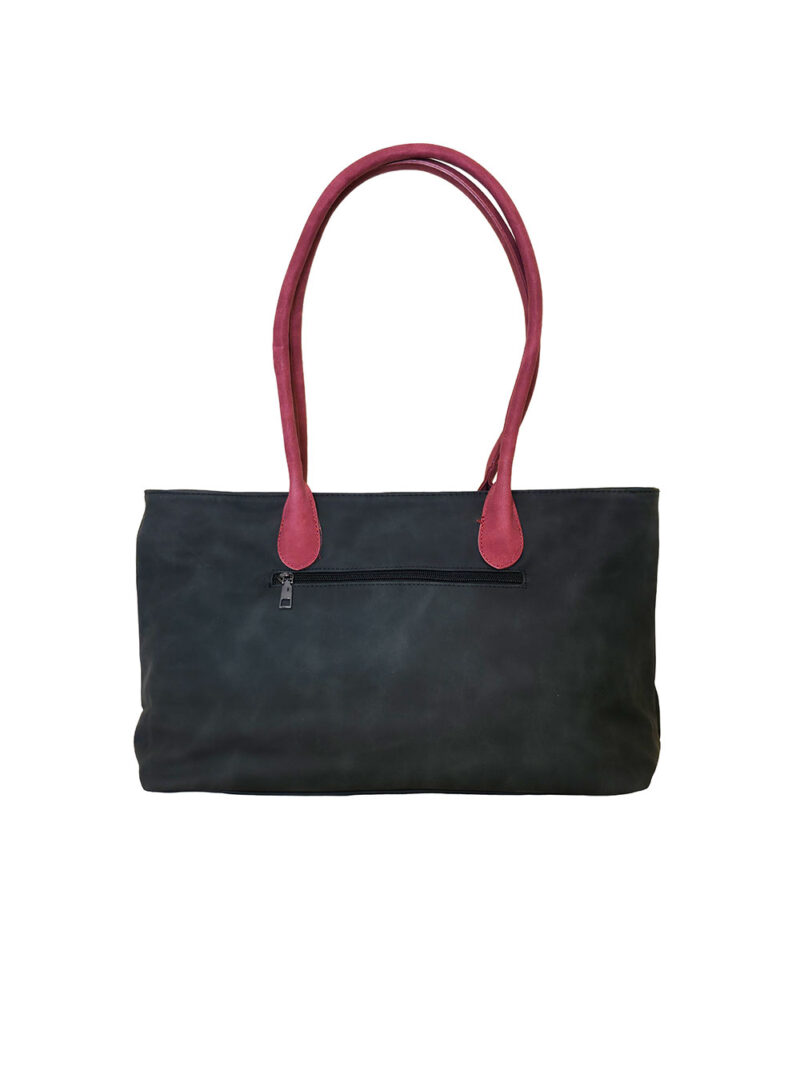 Torba 36 - big classic suede - black/red