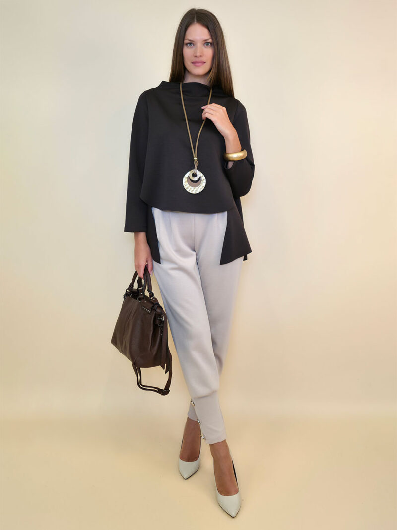 Tunika 40 Mabel - viscose jersey UN - brown