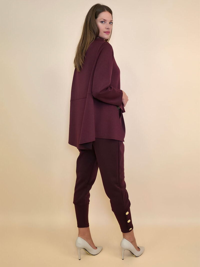Tunika 40 Mabel - viscose jersey UN - burgundy