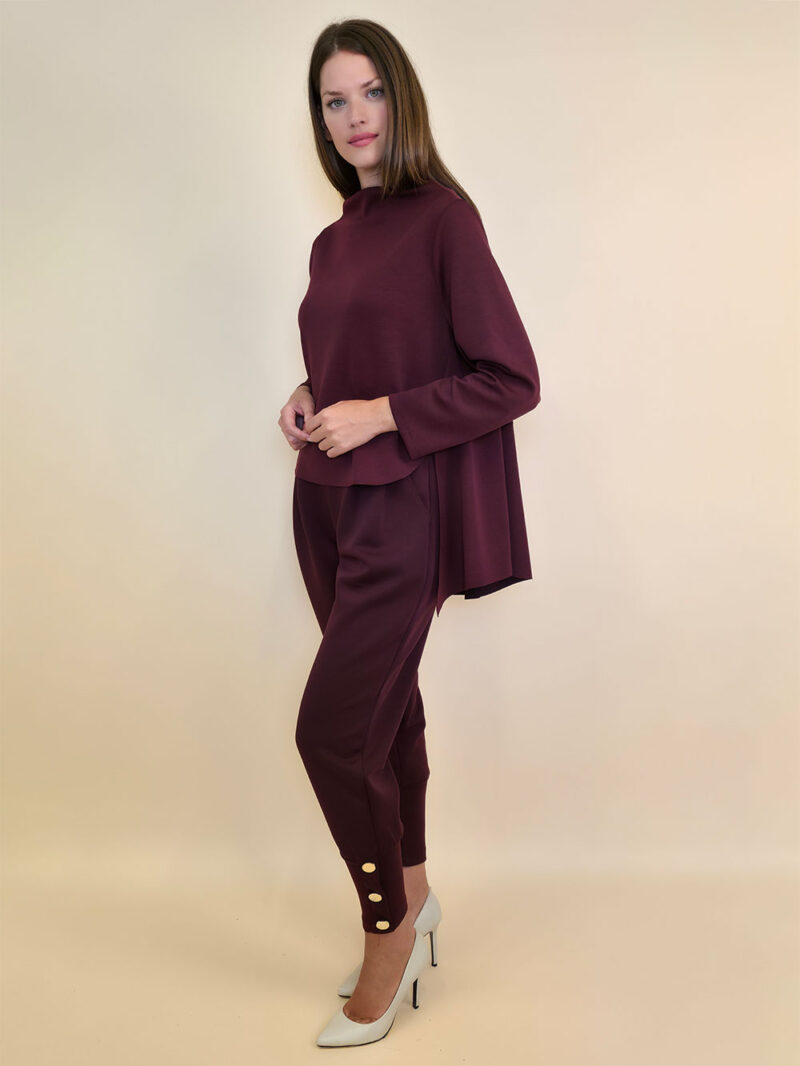 Tunika 40 Mabel - burgundy - Slika 4