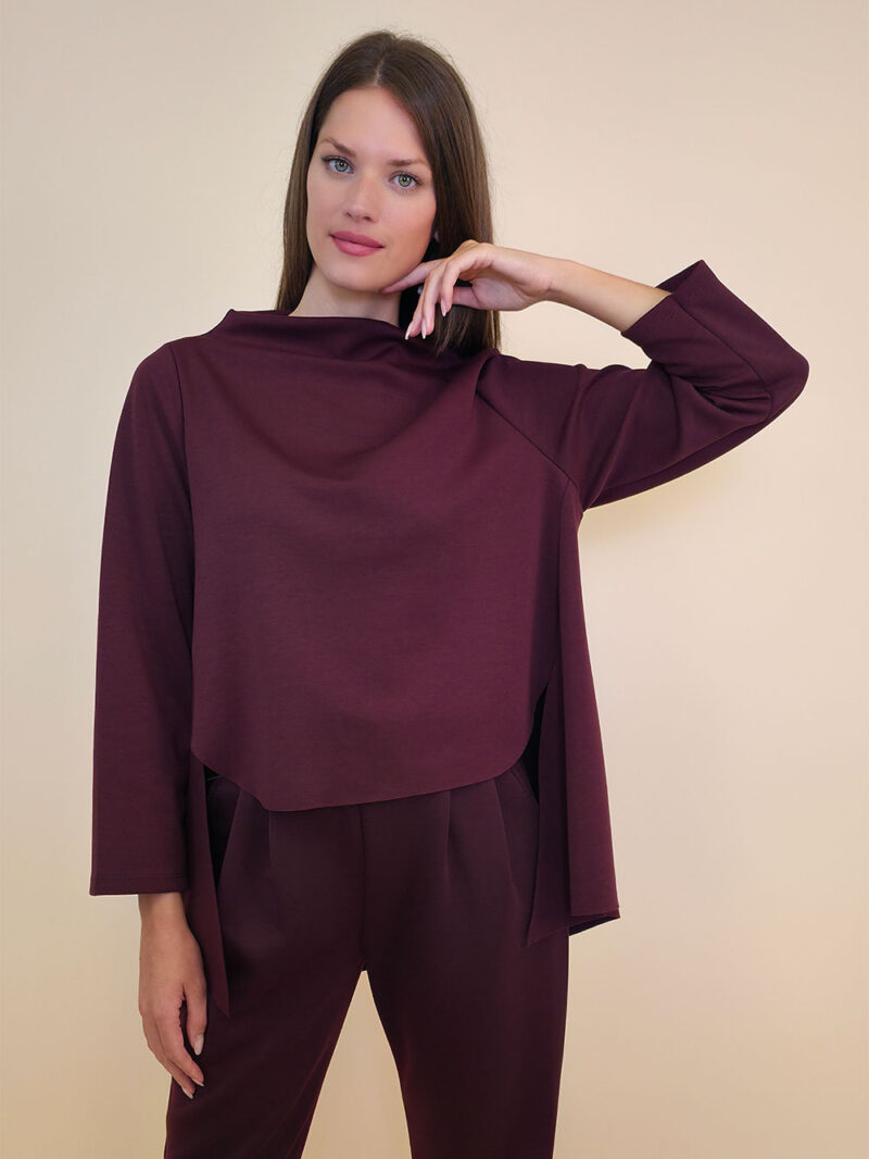Tunika 40 Mabel - burgundy - Slika 2