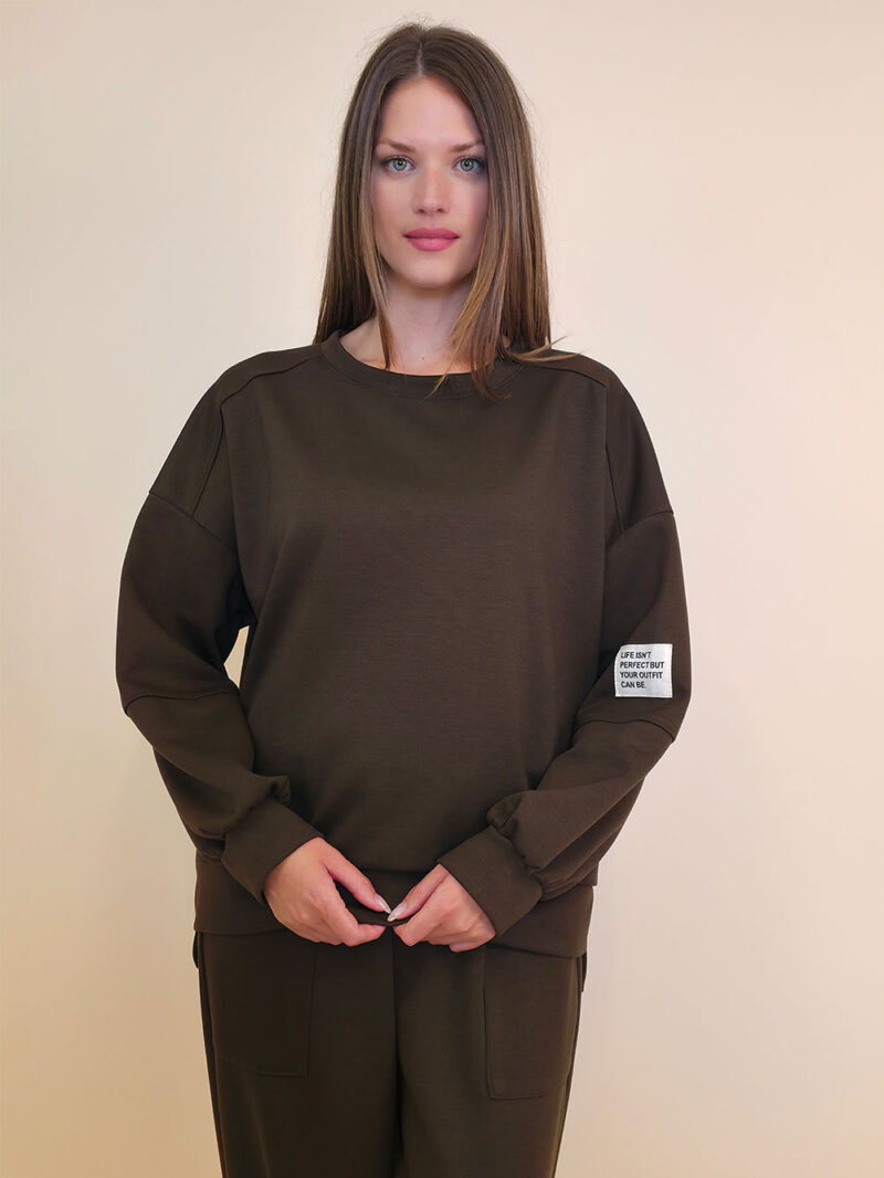 Majica 36 Quincy - jersey UN - brown