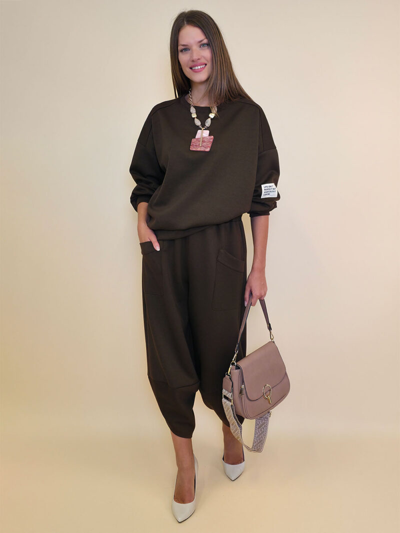 Majica 36 Quincy - jersey UN - brown