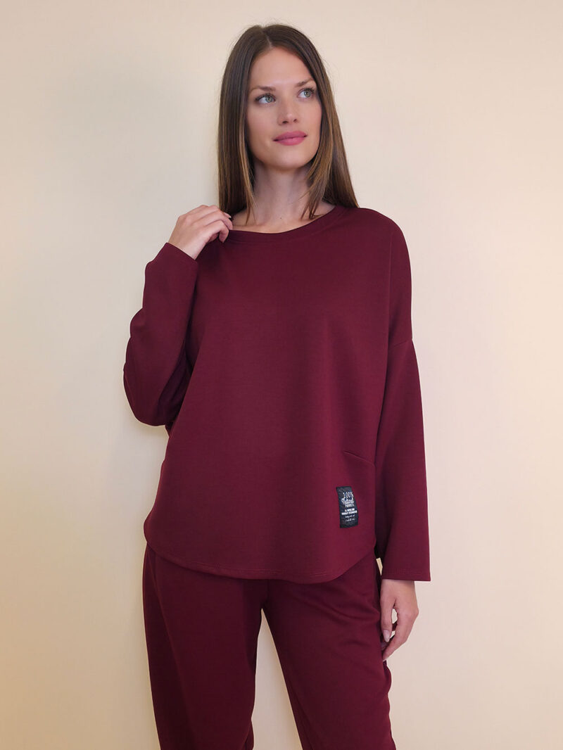 Majica 36 Ozzona - jersey UN - burgundy