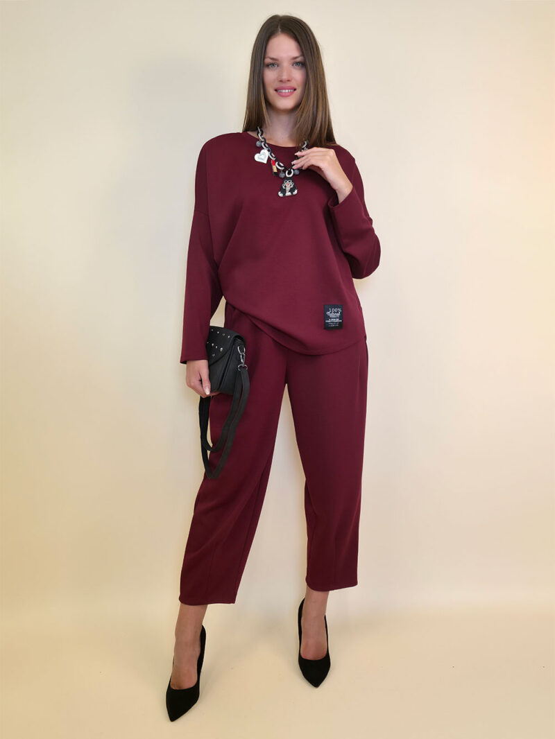 Majica 36 Ozzona - jersey UN - burgundy