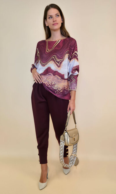 Pulover 28 La Jolla - plt - Ocean Burgundy