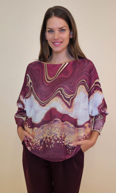 Pulover 28 La Jolla - plt - Ocean Burgundy