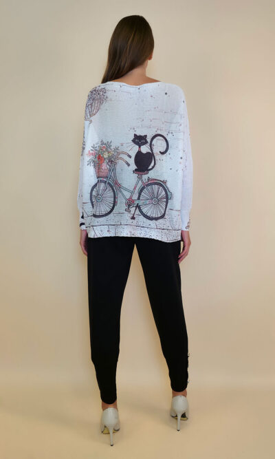 Pulover 28 La Jolla - plt - Bike Cat White