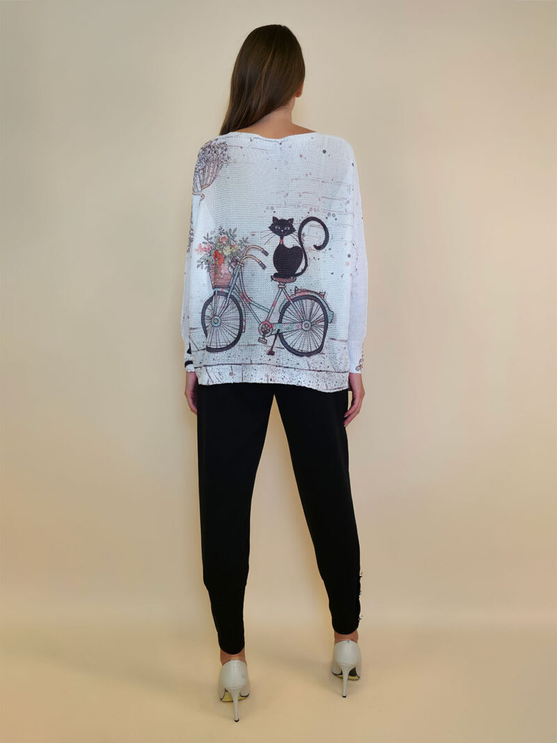 Pulover 28 La Jolla - plt - Bike Cat White