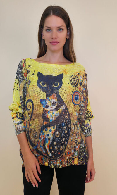 Pulover 28 La Jolla - plt - Cat Mom&Babycat