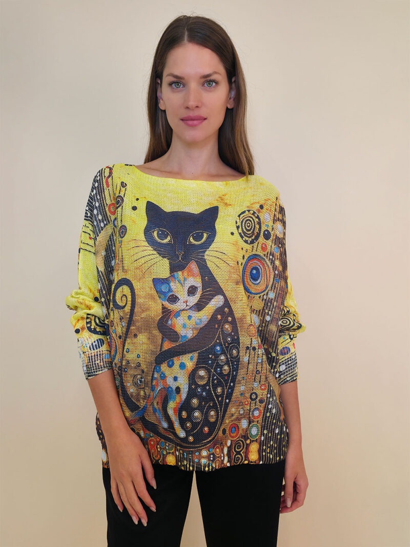 Pulover 28 La Jolla - plt - Cat Mom&Babycat