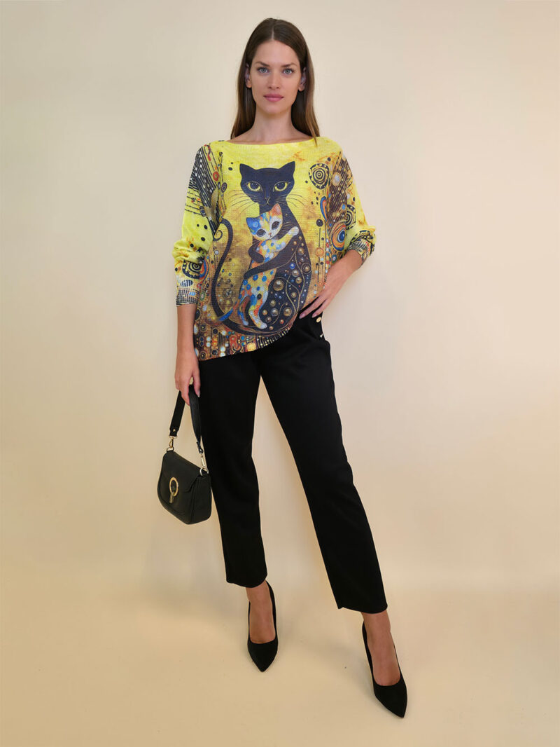 Pulover 28 La Jolla - plt - Cat Mom&Babycat