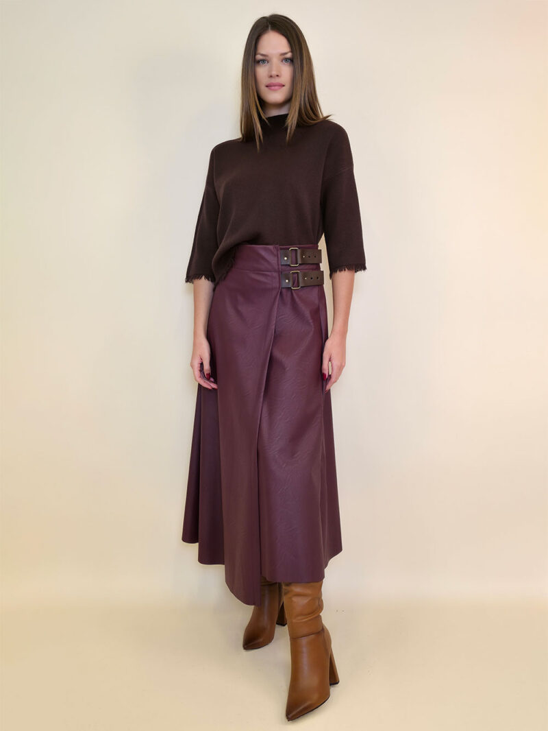 Suknja 72 Manhattan - burgundy - Slika 3