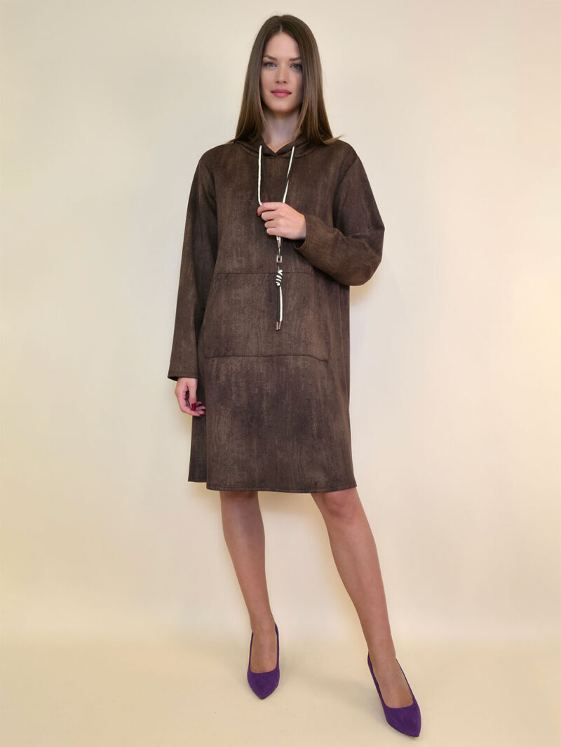 Haljina 55 Bassett - jersey UN stardust - brown